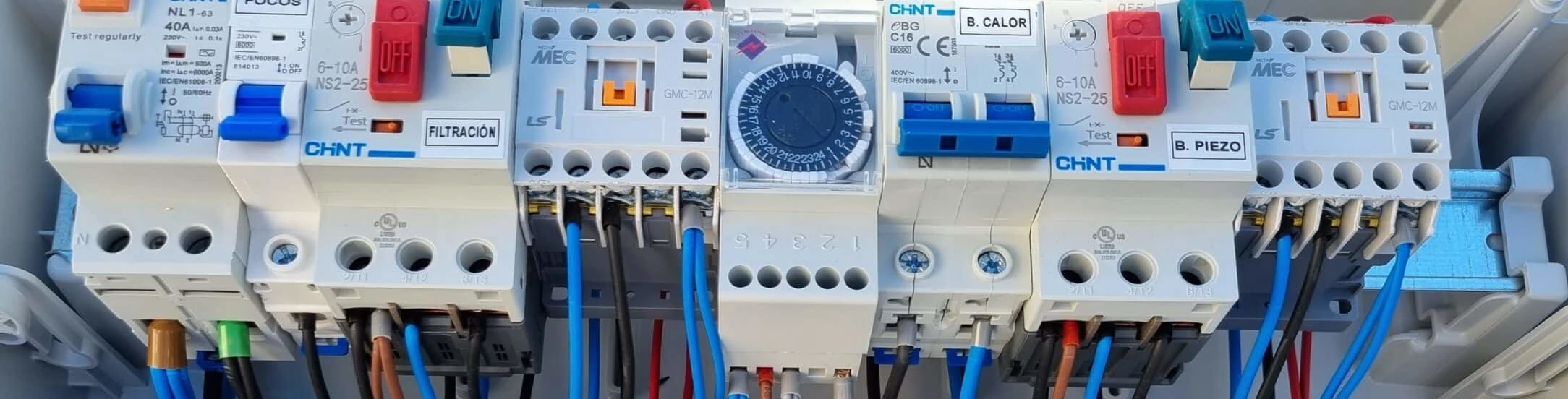 Cuadro eléctrico moderno para aumento de potencia